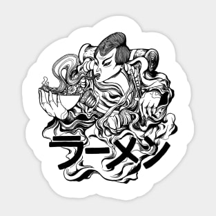 Ramen Warrior Sticker